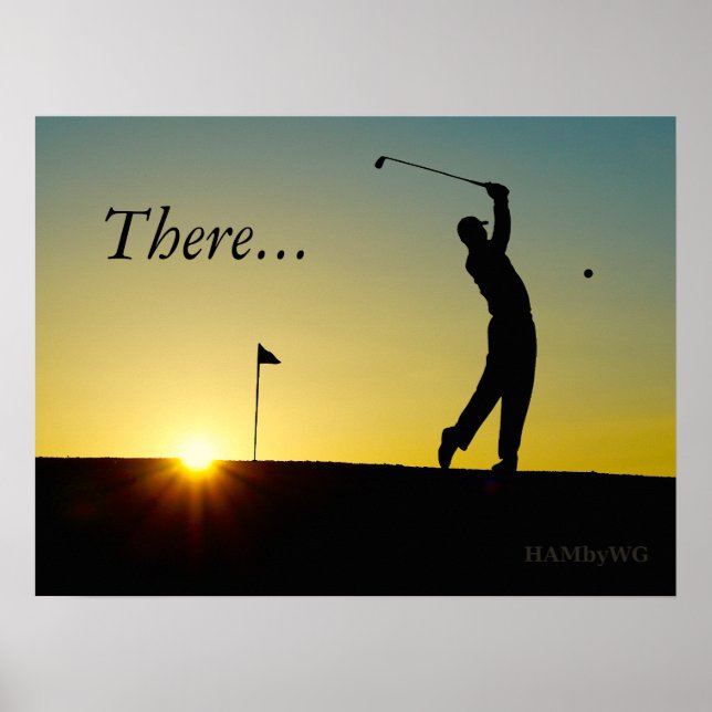 HAMbyWG - Poster - Golfer in Sunset (Frente)