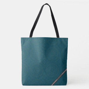 HAMbyWG - Sacos de Tote - Teal e Cinza de Tinta Bo
