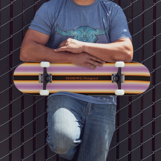 HAMbyWG - skate - Laranja Violeta Preto (Ao ar livre 3)