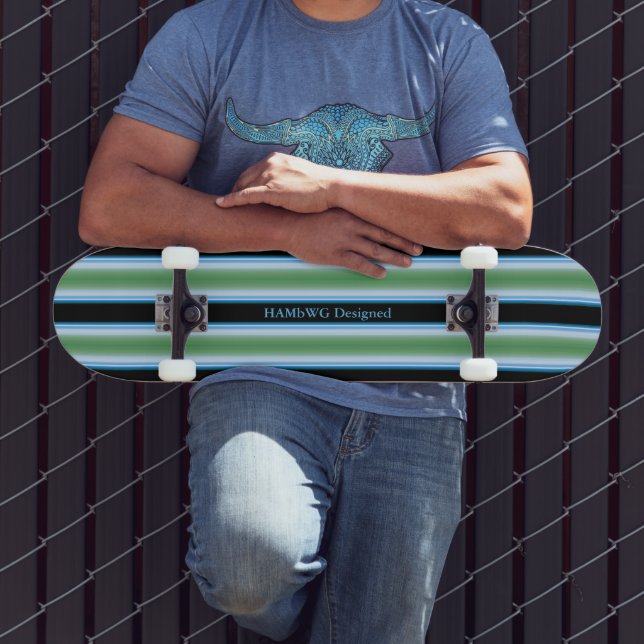 HAMbyWG - Skateboard - Azul brilhante Preto (Ao ar livre 3)