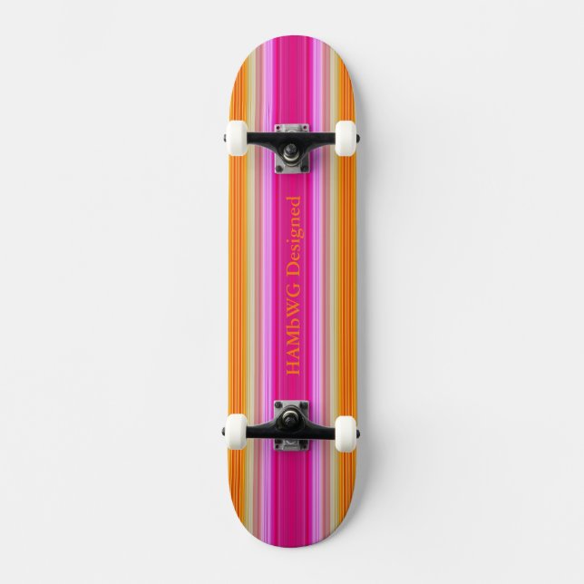 HAMbyWG - Skateboard - Sunset Rosa (Frente)
