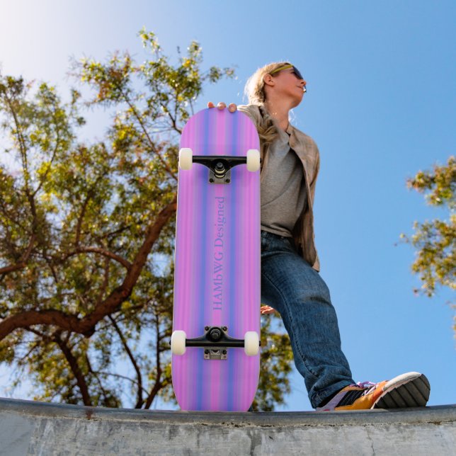 HAMbyWG - Skateboard - Verdadeiro Cor-de-Rosa e Az (Ao ar livre 1)