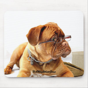 HAMbyWG - vidros Mousepad de w do buldogue