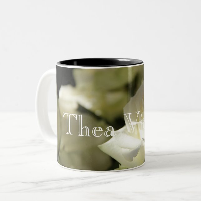 HAMbyWG - Xícara de café - Rosas brancas (Frente Esquerda)