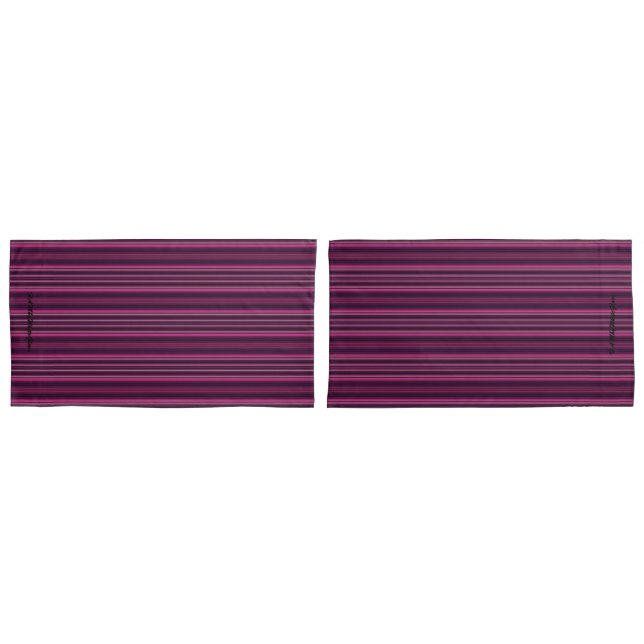 HAMbyWhiteGlove - Capas Travesseiros - Stripe Rosa (Frente - conjunto)