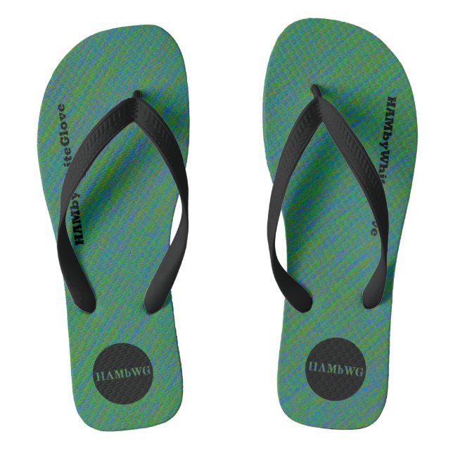 HAMbyWhiteGlove - Chinelos Masculinos - Verde Mist (Pé da cama)