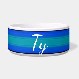 HAMbyWhiteGlove - comida de cão - Tigela quente az