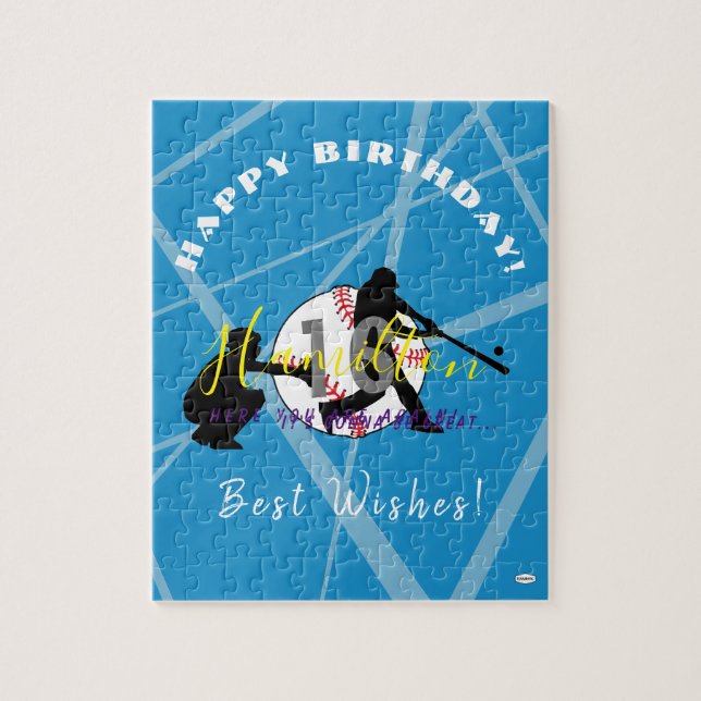 HAMdo Quebra-cabeça do Tema do Baseball por WG (Vertical)