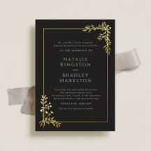 Hamilton Elegant Gold Foil Greenery Weding