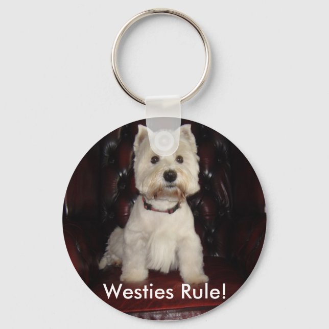 Hamish diz Westies Rule chaveiro (Frente)