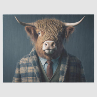 Hamish, O Papel Tecido De Decoupage Da Vaca Do Hig