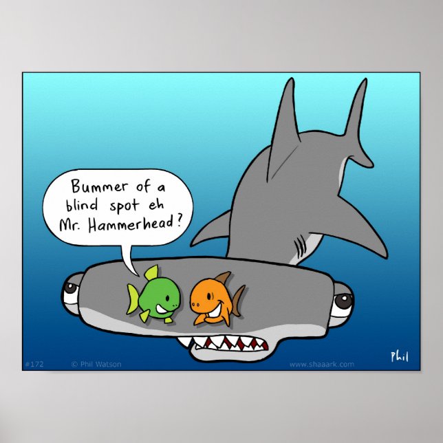 Hammerhead Shaaark, poster do ponto cego (Frente)