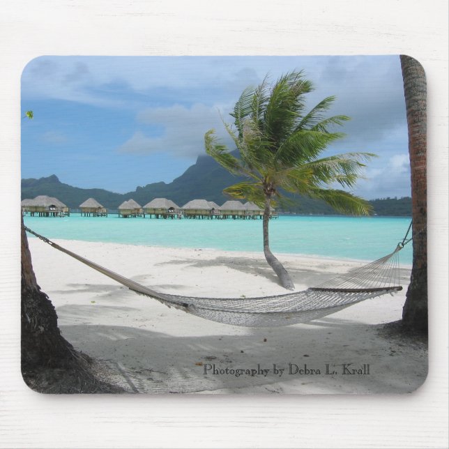 Hammock em Bora Bora Mousepad (Frente)