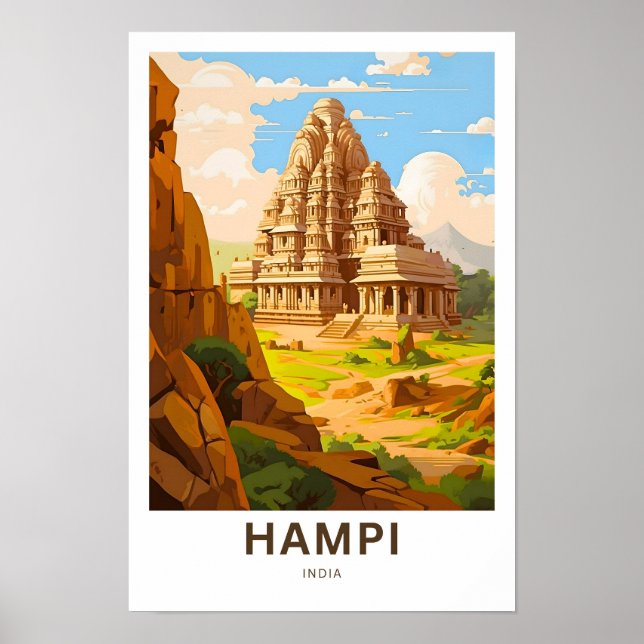 Hampi India Viagem Impressão (Frente)