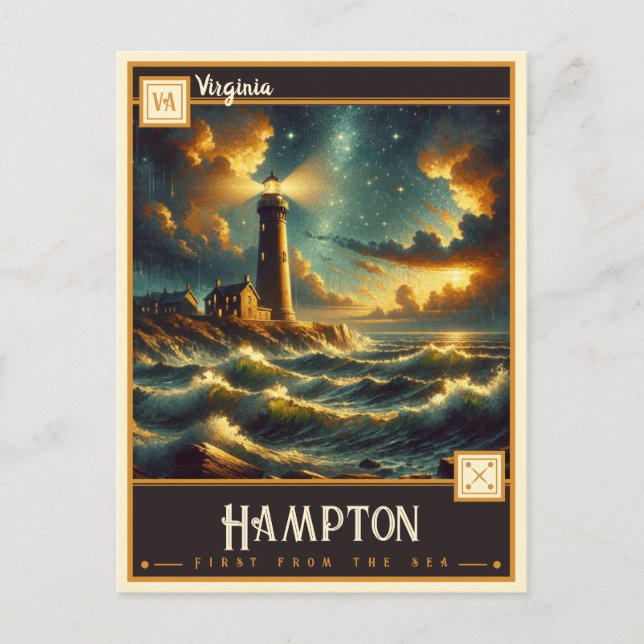 Hampton, Virginia | Cartão postal Vintage (Frente)