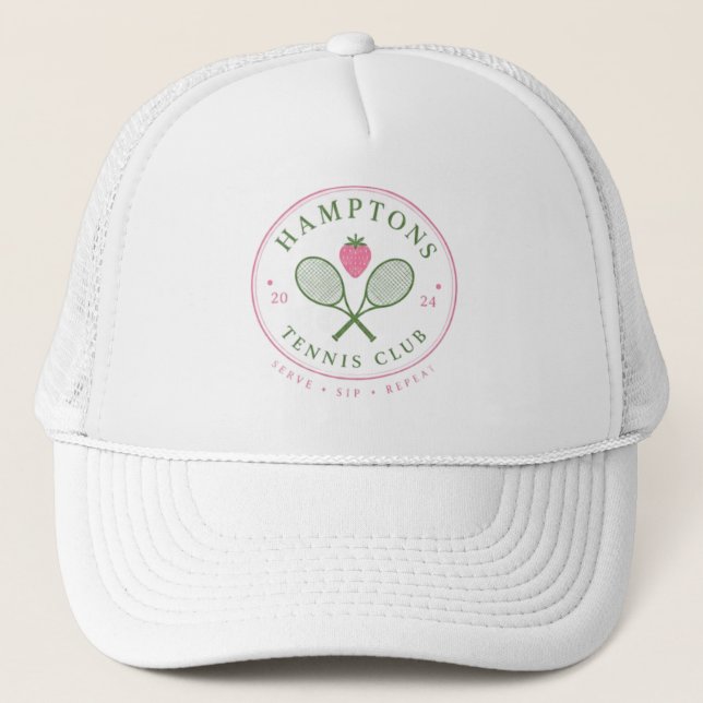 Hamptons Tennis - Boné de Caminhoneiro (Frente)