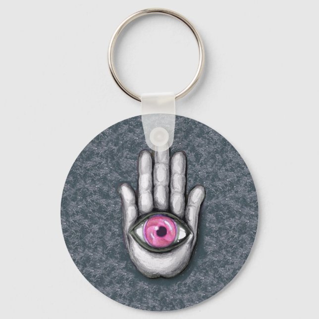 Hamsa Button Chaveiro (Frente)