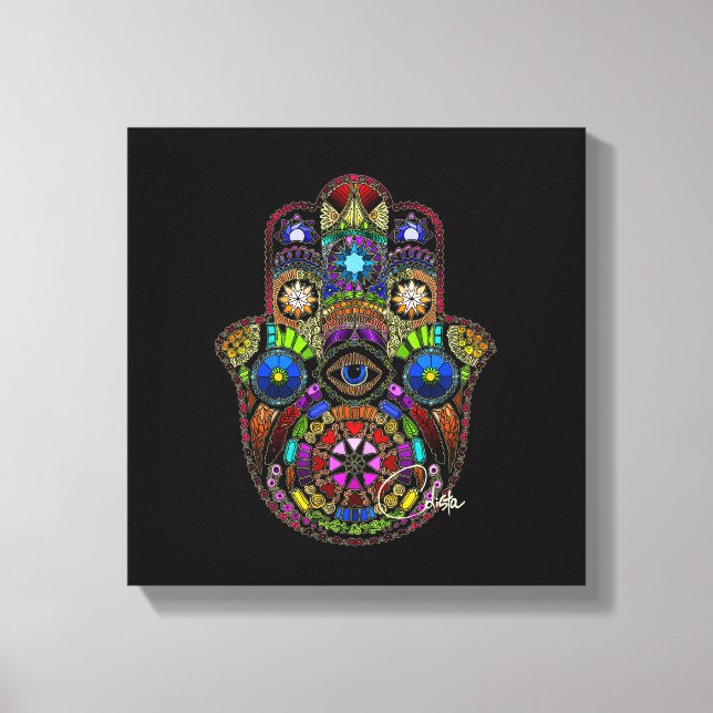 Hamsa Canvas Black (Frente)