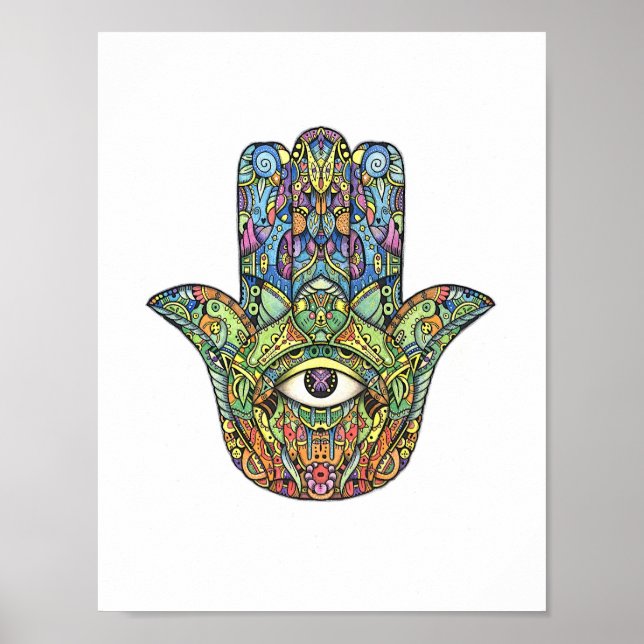 Hamsa Hand Poster (Frente)