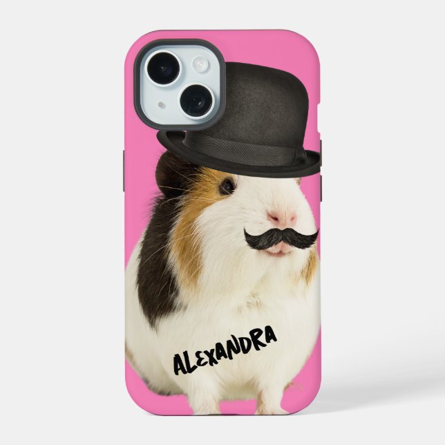 Hamster com Chapéu de Cima Animal Divertido (Verso)