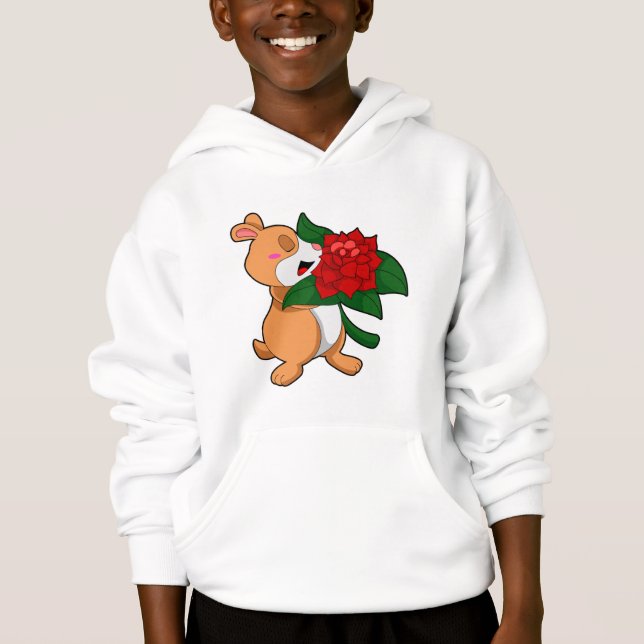 Hamster com Rosa Flor (Frente)