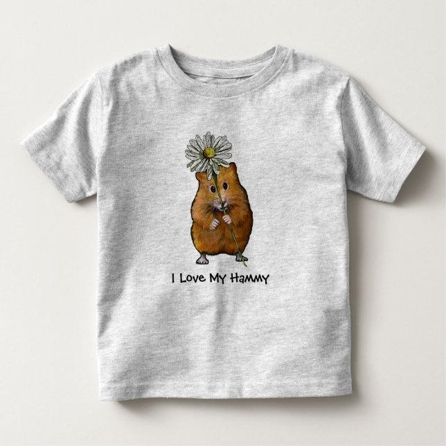 HAMSTER, eu amo a CAMISA do meu MIÚDO Hammy (Frente)