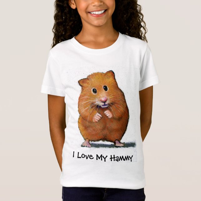 HAMSTER, eu amo a CAMISA do meu MIÚDO Hammy (Frente)