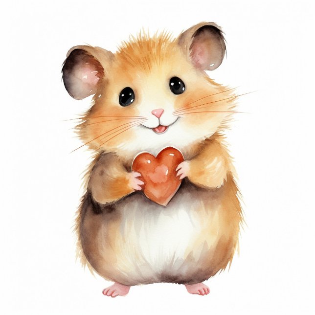 Hamster Fofo com Gravata de Coração (Criador carregado)