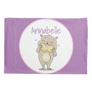 Hamster sorridente e bonito com desenho animado de