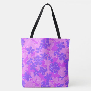 Hanalei Hawaiian Hibiscus Camo Bolsa de praia Flor