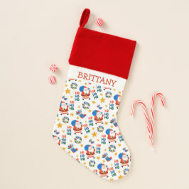 Hand Drawn Christmas Crayon Style Santa Holiday