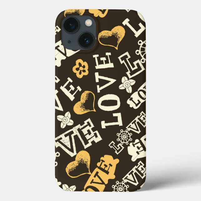 Hand Drawn Love Pattern (Verso)