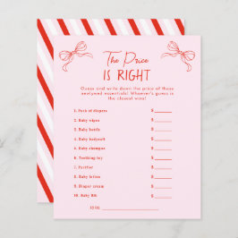 Hand Drawn Pink & Red The Price is Right Game