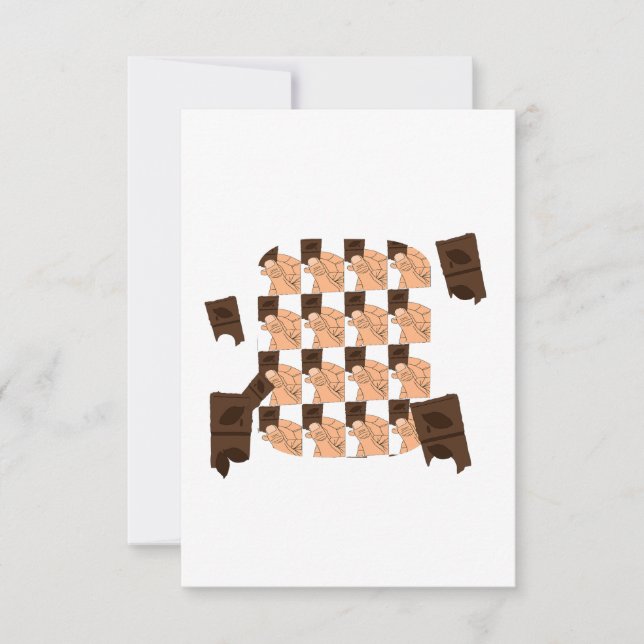 Hand holding a piece of Valentine's chocolate (Frente)