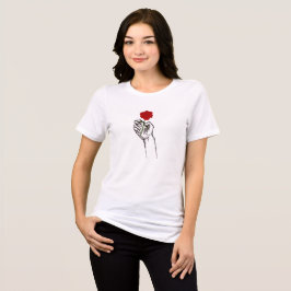 Hand Holding Rose Minimal Art Women’s 