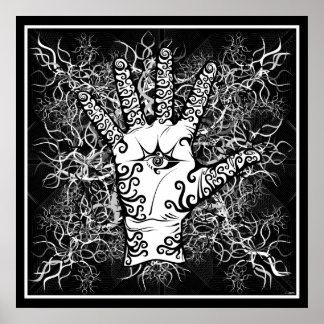 hand/sensation/electricity - Poster