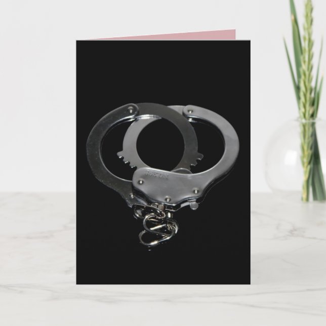 HANDCUFFS KINKY esposa marido ama CARTÕES (Frente)