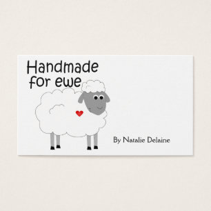Handmade para o giftcard liso do hangtag/da ovelha