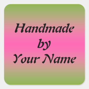 Handmade pela etiqueta do modelo