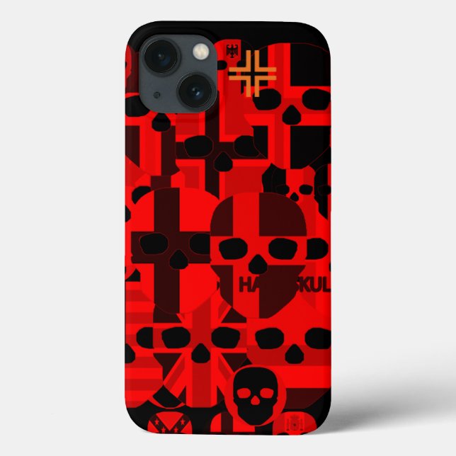 HANDSKULL Cerebro Vermelho iPad Mal Ali Casado (Verso)