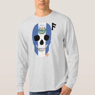 HANDSKULL El Salvador - Camisa B2 De Capa Longa