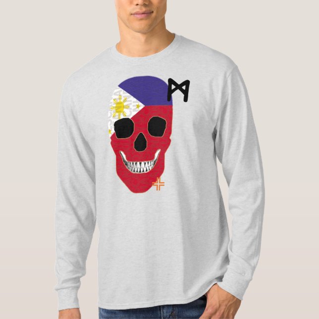 HANDSKULL Filipinas - Camisa de manga comprida B2 (Frente)