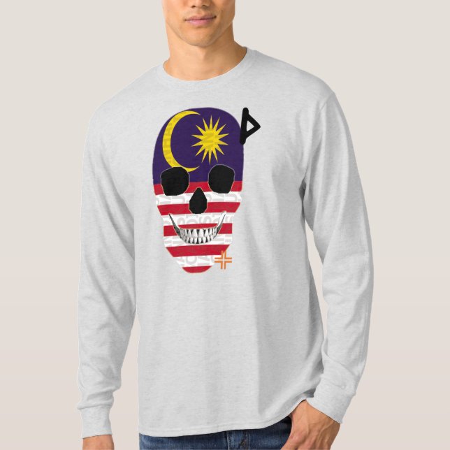 HANDSKULL Malásia - Camisa B2 de Capa Longa (Frente)