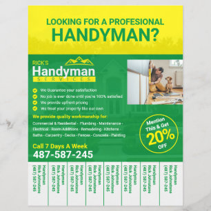Handyman Business Flyer - Empresa doméstica