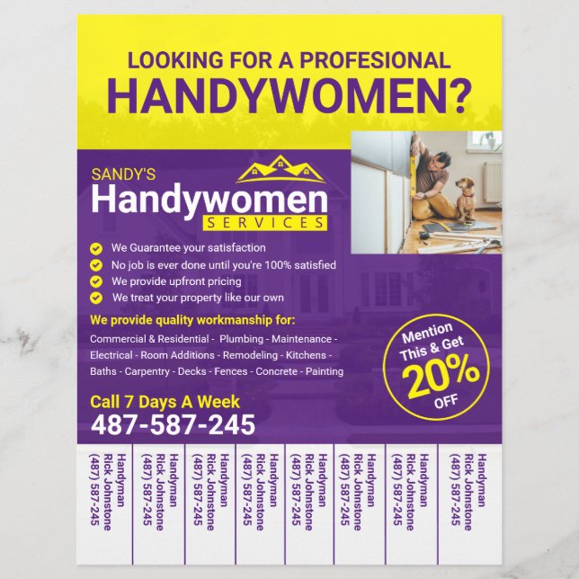Handyman Business Flyer - Home Business (Frente)