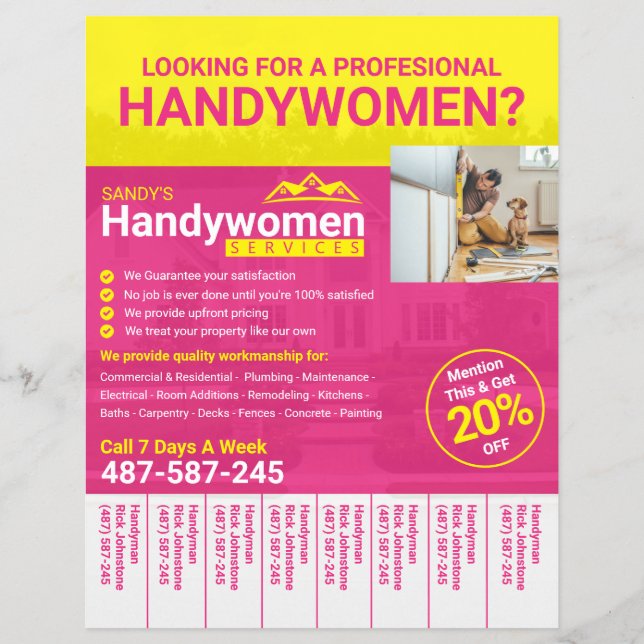 Handyman Business Flyer - Home Business (Frente)