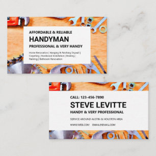 Handyman Cartão de visita - Ferramentas de Constr