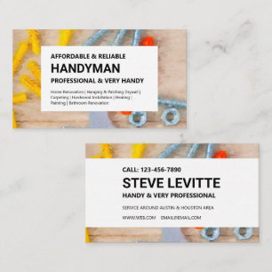 Handyman Cartão de visita - Ferramentas de Trabal