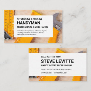 Handyman Cartão de visita - Ferramentas de Trabal