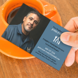 Handyman com Cartão de visita de Fotografia